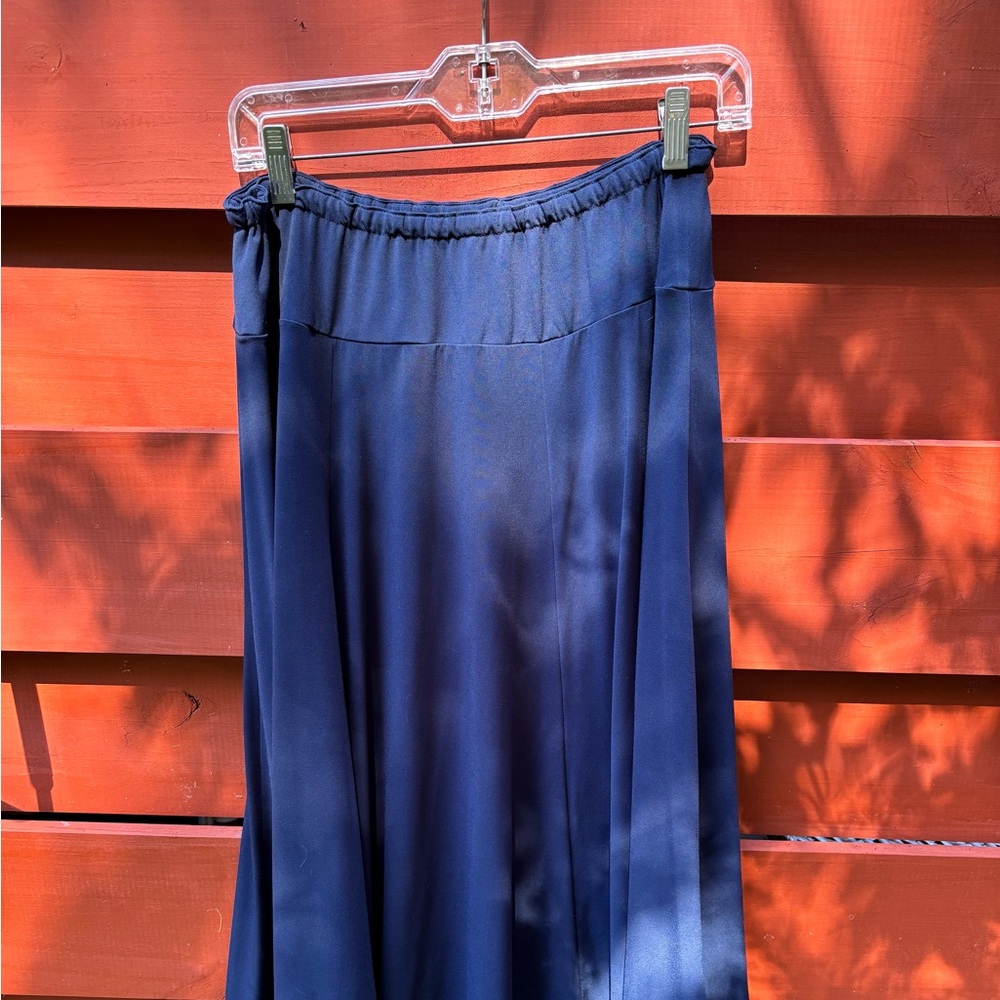 JM Collection Deep Blue Maxi Skirt